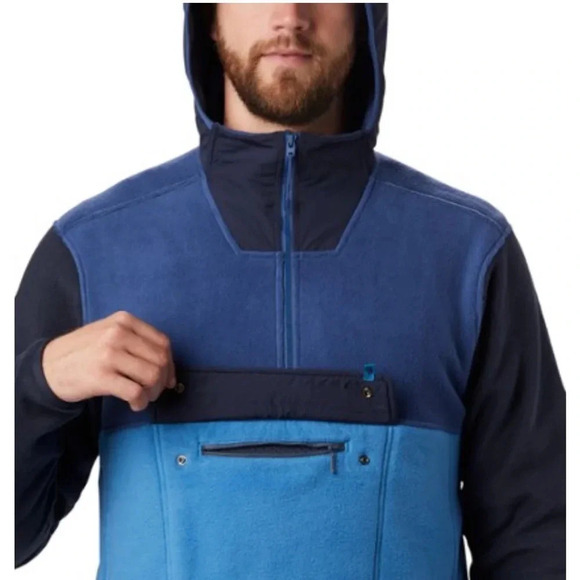 Mountain Hardwear Men's Medium UnClassic Fleece Pullover Jacket NWT Navy Blue - Picture 9 of 12
